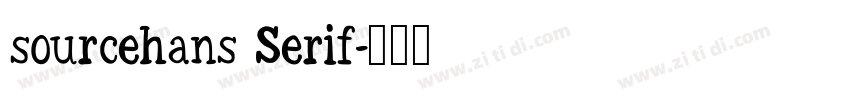 sourcehans Serif字体转换